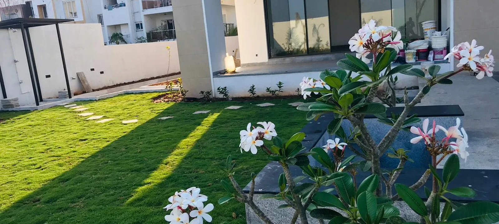 Premium villa garden project by Win Landscape in Chennai