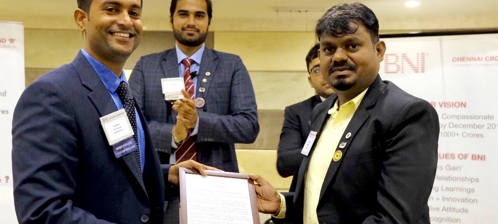 Win Landscape business recognition award presentation in Chennai