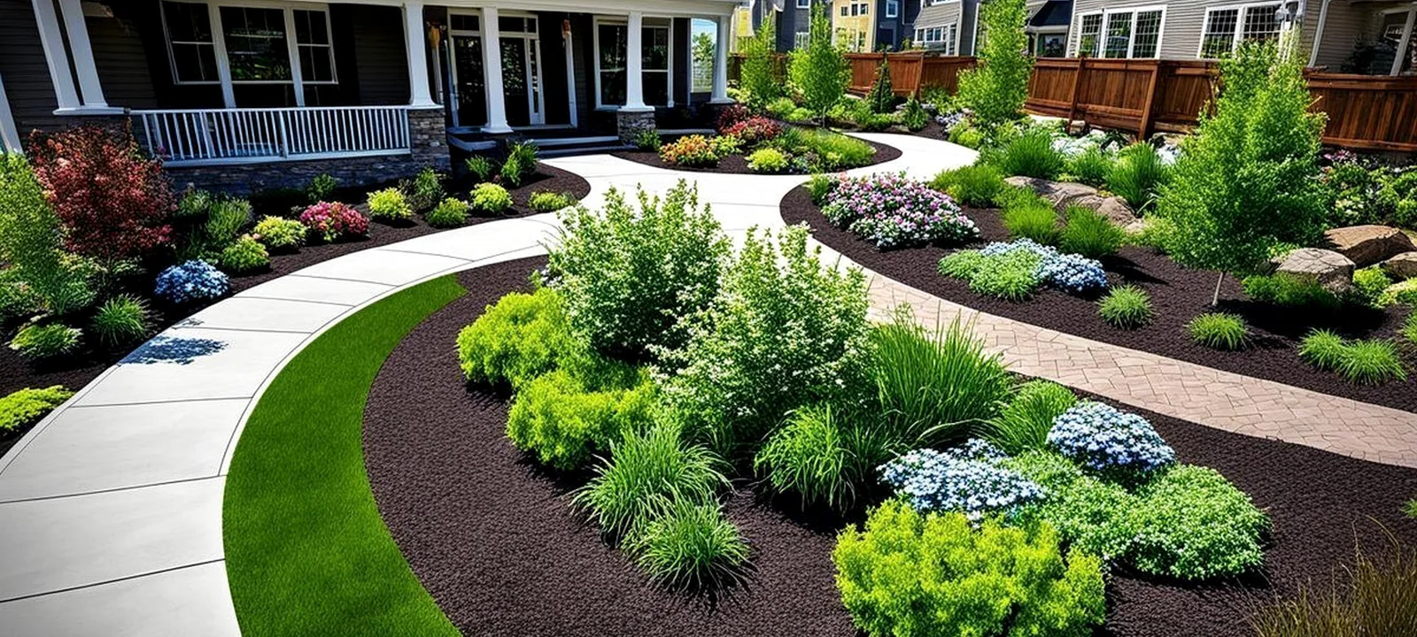 Commercial landscape architecture for a corporate property in Chennai