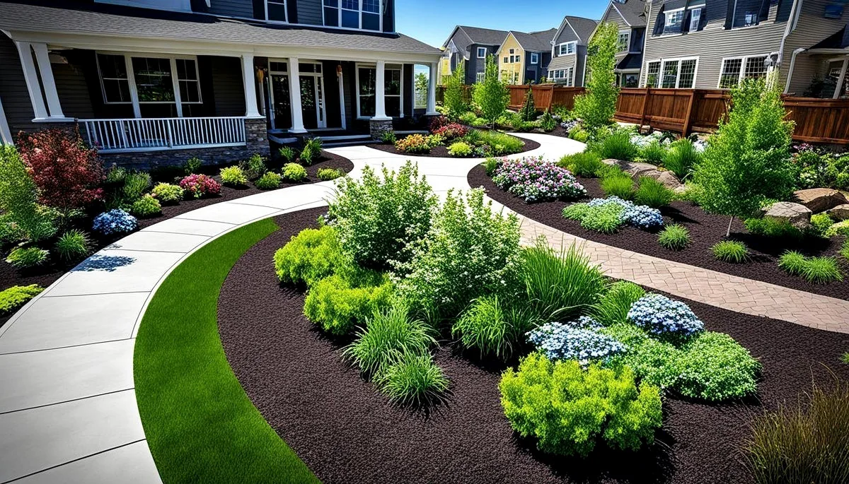 Commercial landscape development for a large business property in Chennai