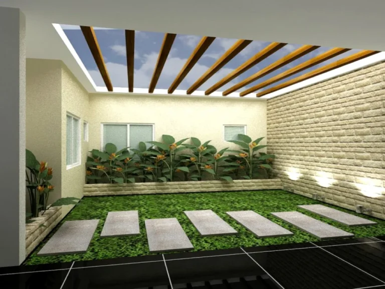 Vastu plants for the home in a Chennai courtyard garden