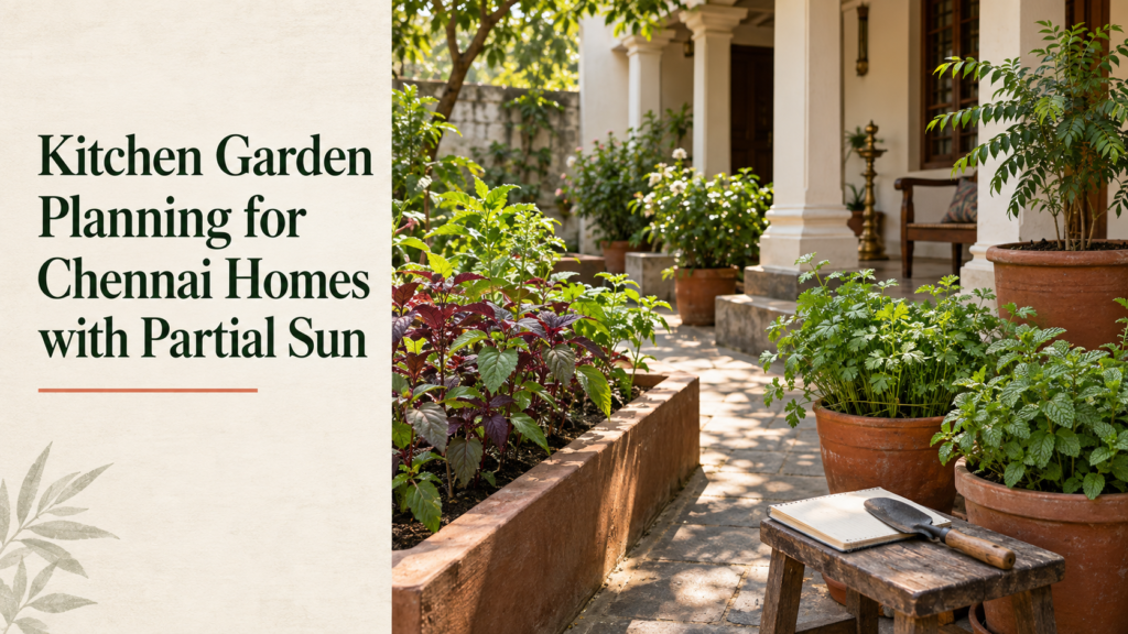 Kitchen Garden Planning for Chennai Homes with Partial Sun