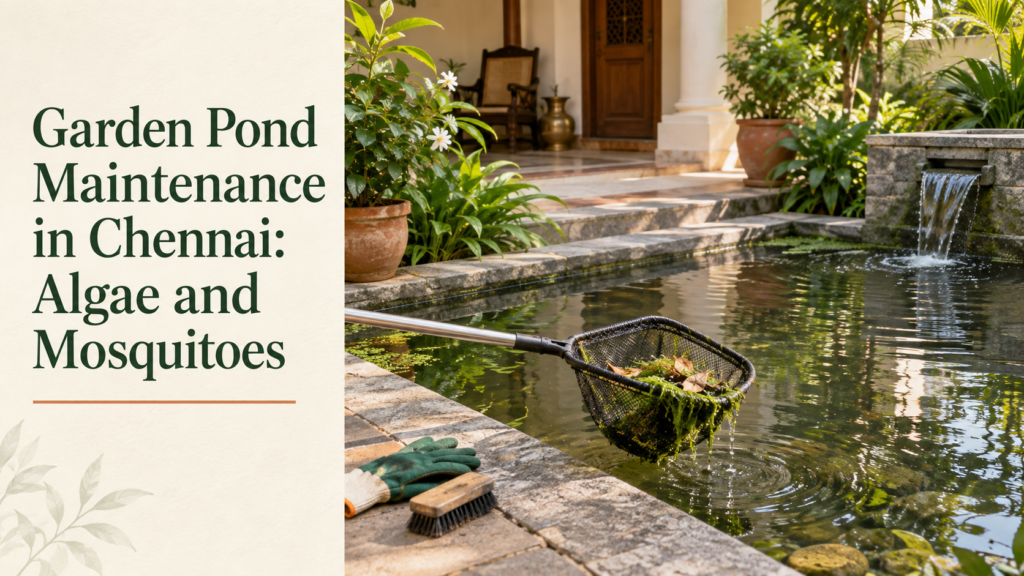 Garden Pond Maintenance in Chennai: Algae and Mosquitoes