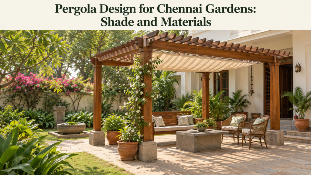 Pergola Design for Chennai Gardens: Shade and Materials