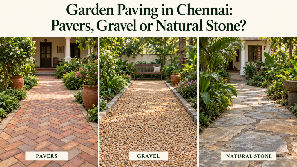 Garden Paving in Chennai: Pavers, Gravel or Natural Stone?
